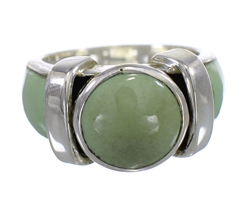 Turquoise And Sterling Silver Southwest Ring Size 5 VX61491